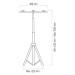 Підставка під прожектор подвійна TRIPOD DOUBLE HOROZ ELECTRIC 107-001-0002-010