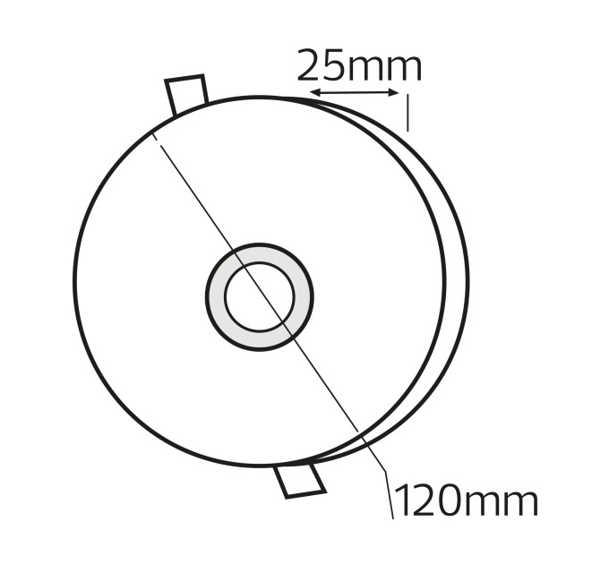 Світлодіодний світильник вбудований LED VALENTINA-12 12W 3000K-6500K білий HOROZ ELECTRIC 016-063-0012-010