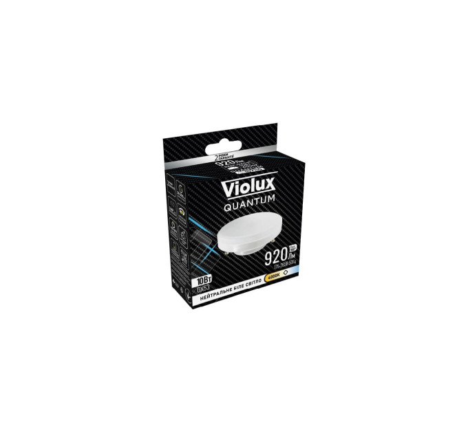 Лампа світлодіодна QUANTUM GX53 10W GX53 4000K Violux ( 817110 )
