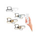 Світильник LED smart INFINITY VIOLUX 90W 3000-4000-5000K IP20 білий ( 220380 )