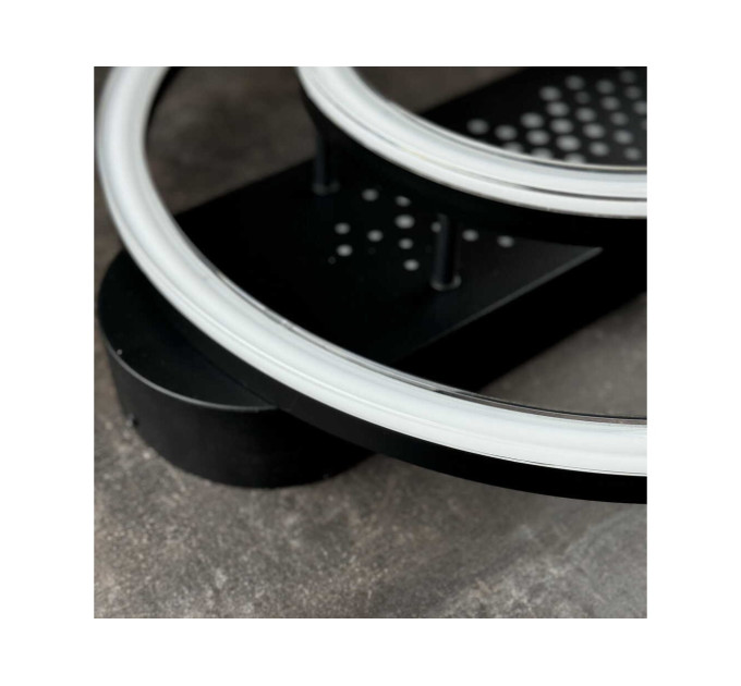 Світильник LED smart KENZO-R+пульт 85W 3000-5000K IP20 круг чорний Violux ( 220665 )