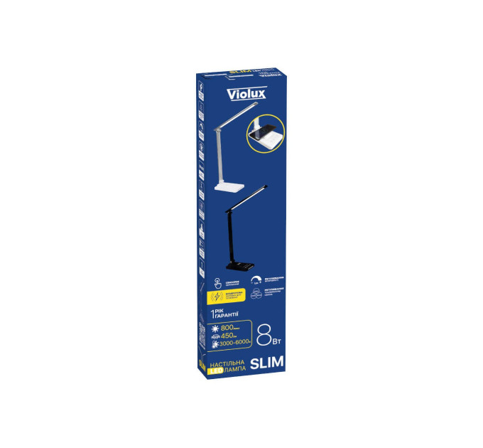 Світильник настільний LED SLIM 8W 3000-6500К чорний Violux ( 540105 )