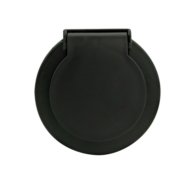Розетка з заземленням з кришкою антрацит xOne OVIVO 406-250000-249