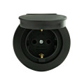 Розетка з заземленням з кришкою антрацит xOne OVIVO 406-250000-249