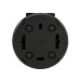 Розетка з заземленням з кришкою антрацит xOne OVIVO 406-250000-249