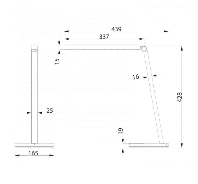 Світильник настільний LED ADEL 8W чорний HOROZ ELECTRIC 049-031-0008-020