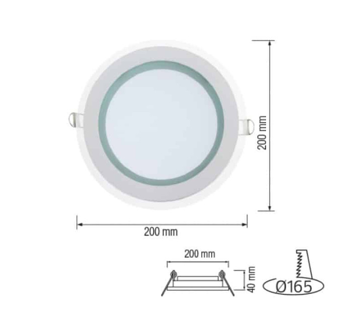 Світлодіодний світильник CLARA-15 15W 4200К HOROZ ELECTRIC 016-016-0015-030