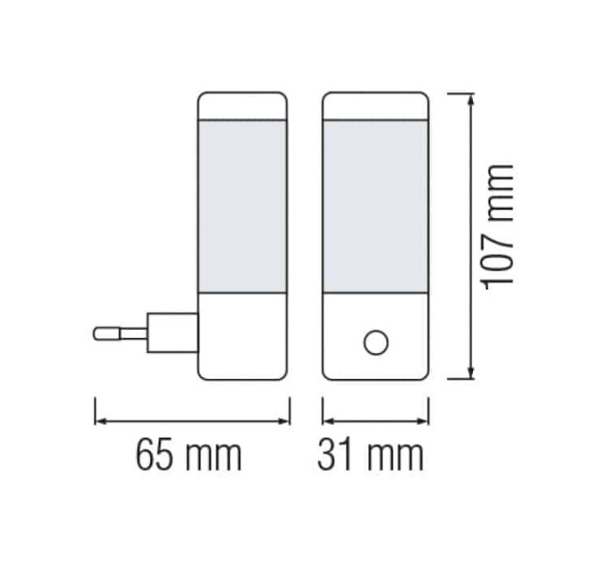 Нічник led DORA білий HOROZ ELECTRIC 085-001-0001-011