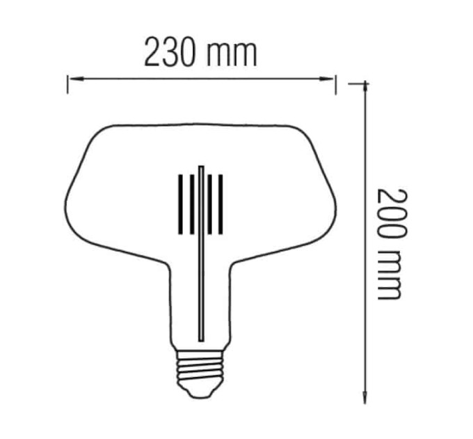 Світлодіодна лампа Filament GINZA-XL 8W Е27 Титан HOROZ ELECTRIC 001-050-0008-120