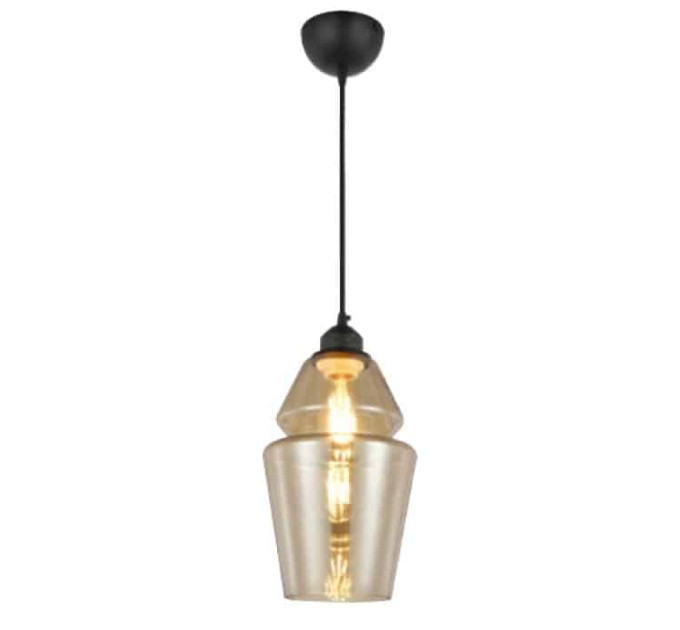 Світильник підвісний SPARK-1 янтарний HOROZ ELECTRIC 021-016-0001-020