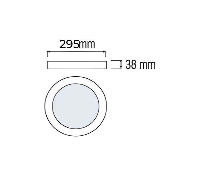 Світлодіодний світильник CATALINA-36 3CCT 36W чорний HOROZ ELECTRIC 016-081-1036-020
