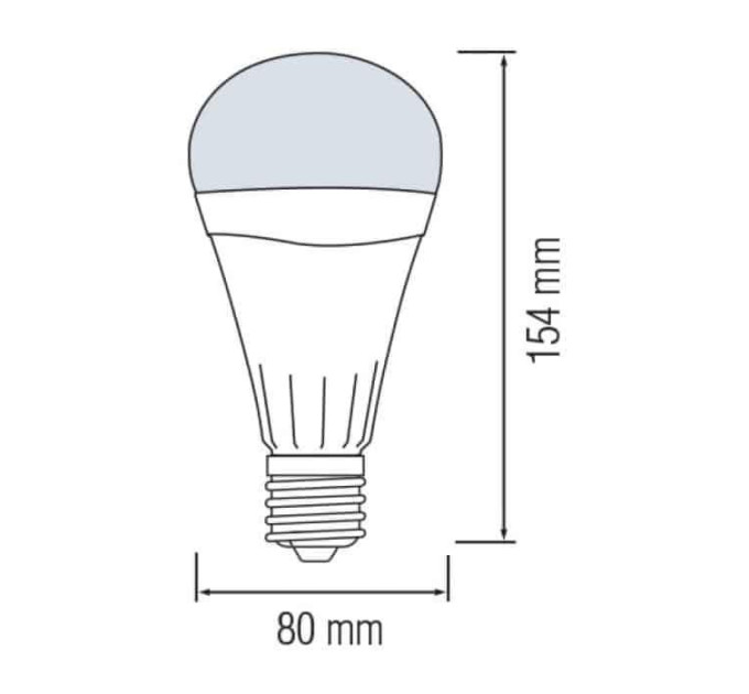 Cвітлодіодна лампа акумуляторна DURAMAX-12 12W E27 6400K HOROZ ELECTRIC 001-055-0012-010