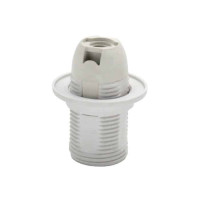 Патрон пластиковий з юбкою Е14 білий HOROZ ELECTRIC 094-002-0004-010