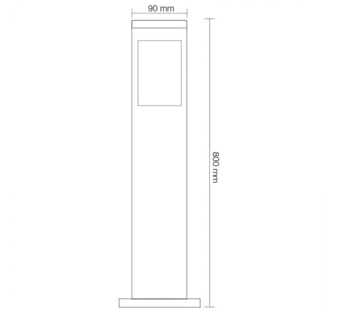 Світильник садово-парковий KAVAK/SQ-5 Е27 HOROZ ELECTRIC 075-015-0005-010