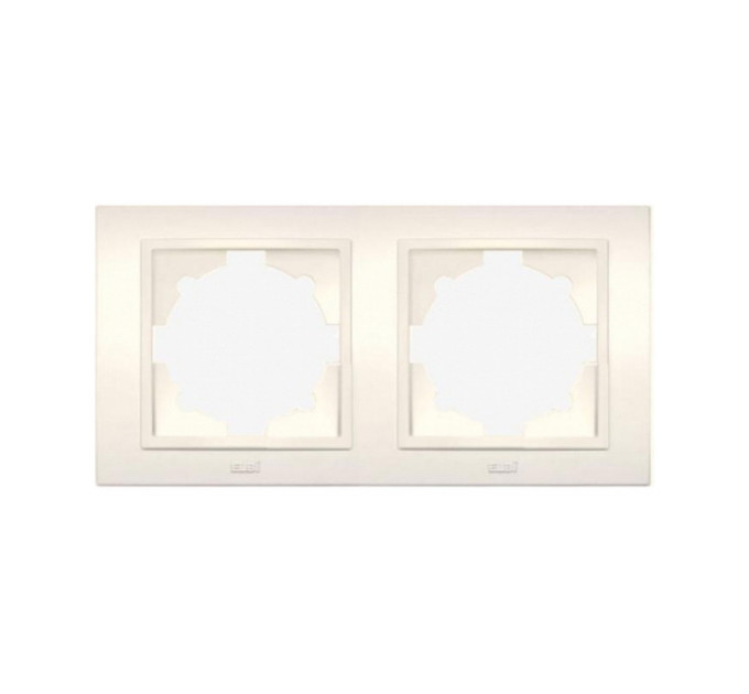 Рамка ELBI ZENA кремова 2-на (500-010300-226)
