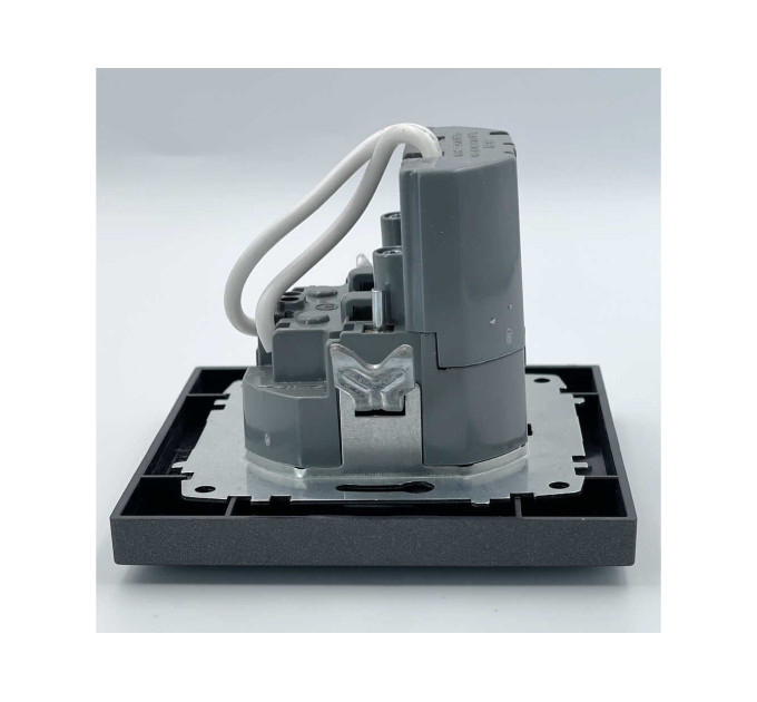 Розетка EL-BI VEGA антрацит матовий 1-на з/з + 2USB (Type C+A) ( 510-016700-334 )
