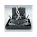 Розетка EL-BI VEGA антрацит матовий 1-на з/з + 2USB (Type C+A) ( 510-016700-334 )