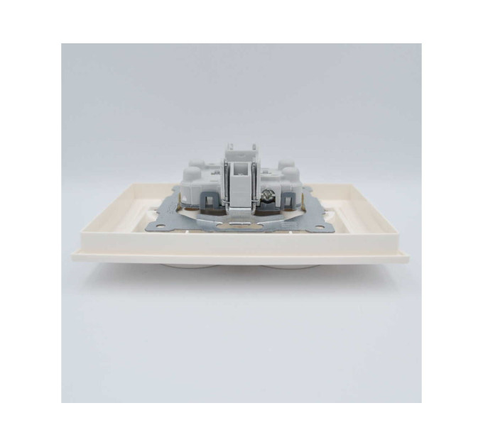 Розетка ELBI ZENA Silverline чорний металік 2-на з заземленням ( 500-011100-907 )