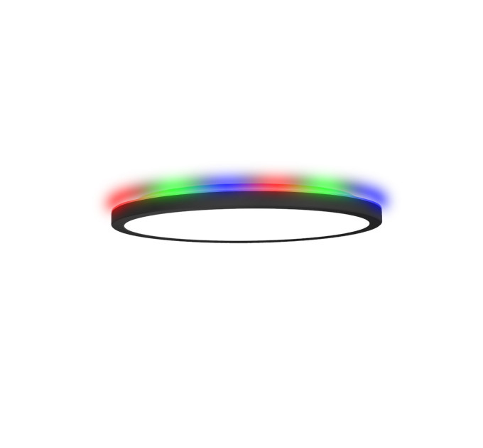 Світильник LED Violux ДББ MILLENNIUM RGB 38W 3000-6000K IP20 круг чорний ( 361438 )