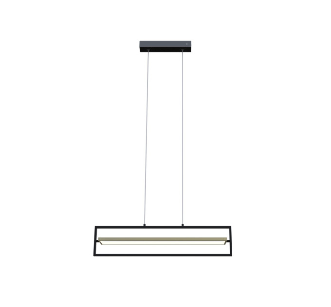 Світильник LED smart PRADA-P+пульт 90W 3000-5000K IP20 прямокутник чорно-золотий Violux ( 220745 )