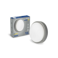 Світильник LED Violux ДББ ATOM UA сірий 12W 5000K IP54 картон ( 253352​ )