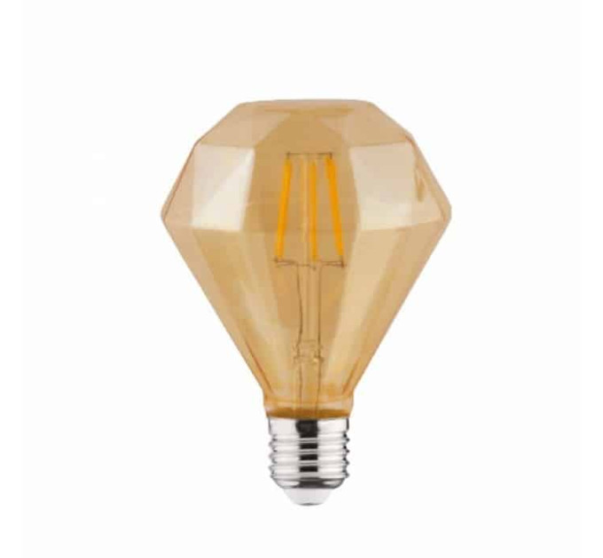Світлодіодна лампа Filament RUSTIC DIAMOND-4 4W E27 2200К HOROZ ELECTRIC 001-034-0004-010