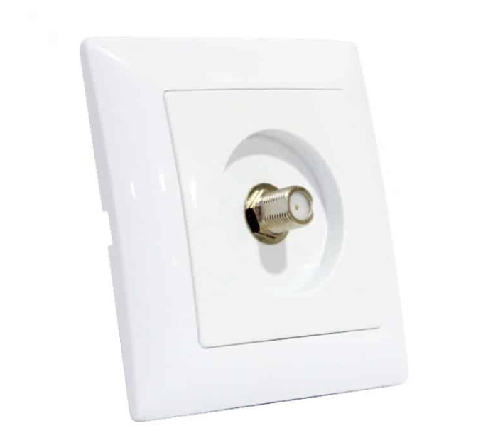 Розетка супутникова біла TINA HOROZ ELECTRIC 112-005-0021-010
