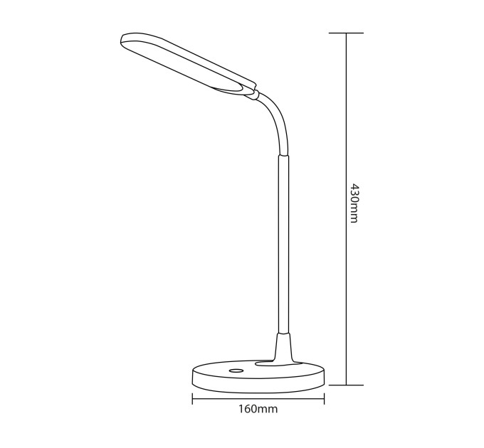 Світильник настільний LED AYLA 8W білий HOROZ ELECTRIC 049-036-0008-010