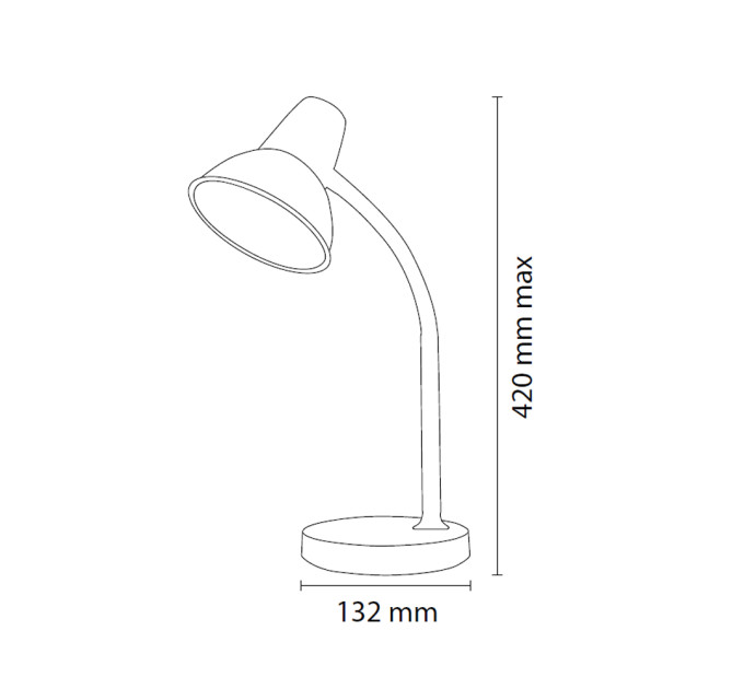 Світильник настільний LED BESTE 5W білий HOROZ ELECTRIC 049-037-0005-010