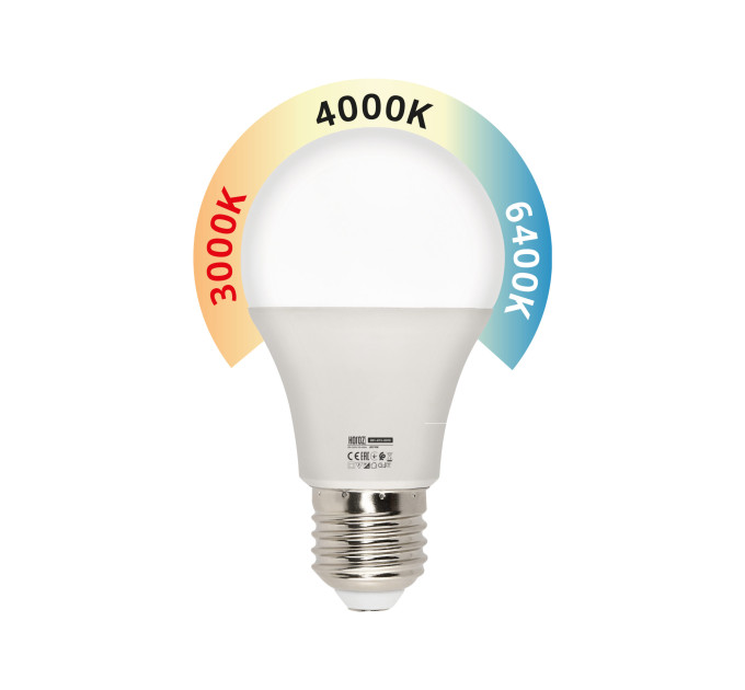 Cвітлодіодна лампа COMBO-10 10W E27 3000K-4000К-6400K HOROZ ELECTRIC 001-073-0010-010