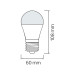 Cвітлодіодна лампа COMBO-10 10W E27 3000K-4000К-6400K HOROZ ELECTRIC 001-073-0010-010
