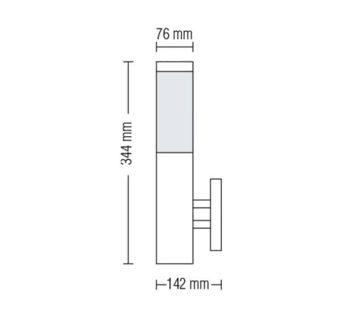 Світильник садово-парковий DEFNE-2 Е27 HOROZ ELECTRIC 075-004-0002-010
