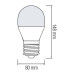 Cвітлодіодна лампа PREMIER-18 18W E27 6400К HOROZ ELECTRIC 001-006-0018-010