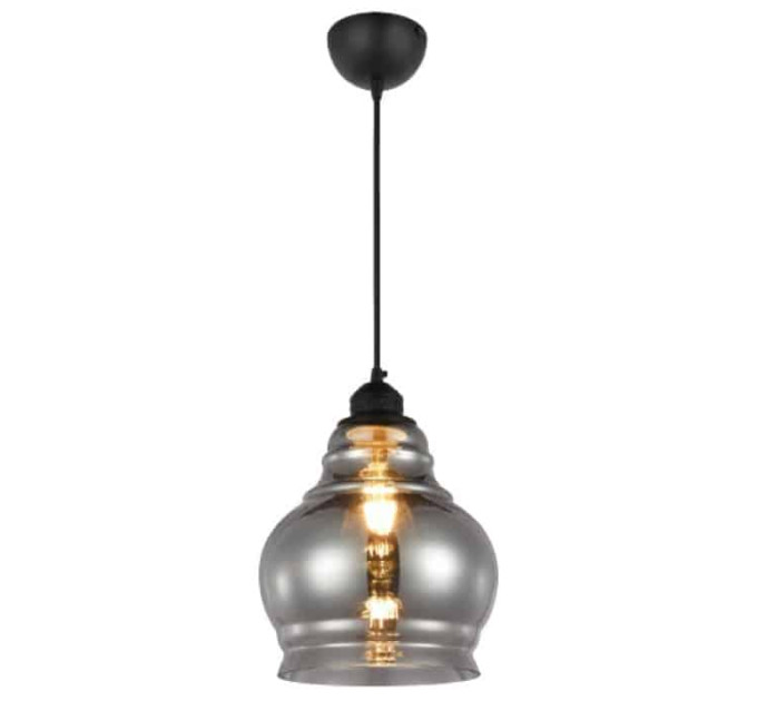 Світильник підвісний RONDO титановий HOROZ ELECTRIC 021-018-0001-010