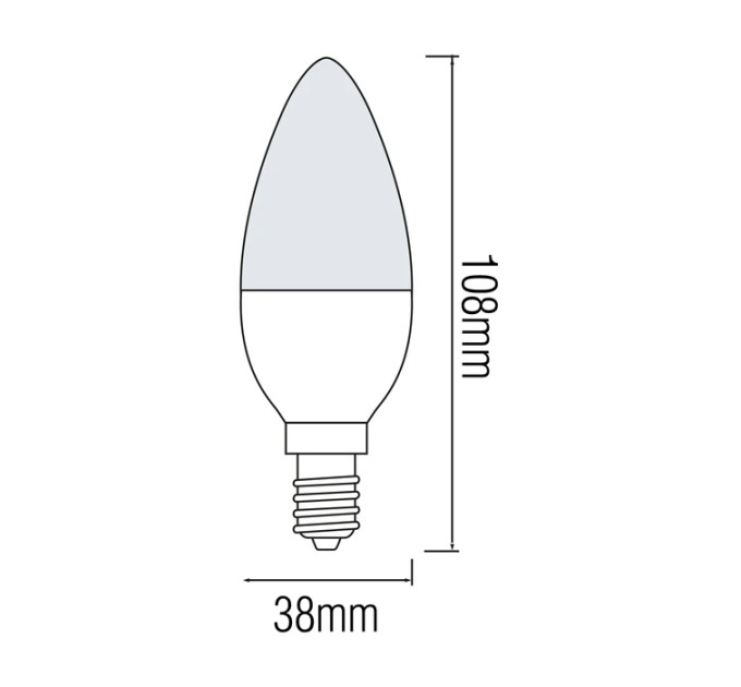 Cвітлодіодна лампа ULTRA-10 10W E14 6400К HOROZ ELECTRIC 001-003-0010-010