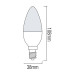 Cвітлодіодна лампа ULTRA-10 10W E14 6400К HOROZ ELECTRIC 001-003-0010-010