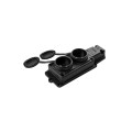 Колодка Violux каучук настінна 2-на без заземлення з кришкою IP44 ( 930700 )