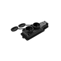 Колодка Violux каучук настінна 2-на без заземлення з кришкою IP44 ( 930700 )