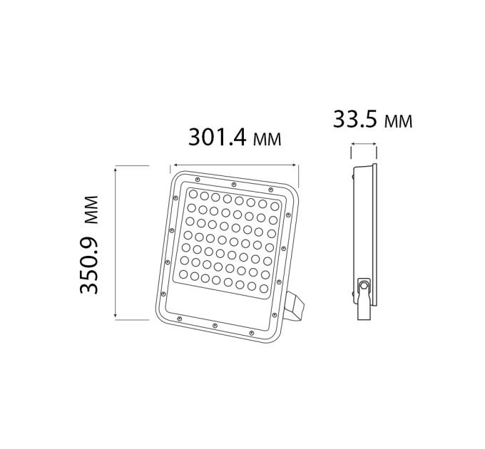 Прожектор світлодіодний PALLAS-300 3CCT HOROZ ELECTRIC 068-030-1300-010