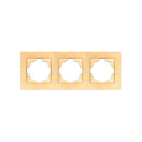 Рамка ELBI VEGA Woodline клен 3-на (510-012700-227)