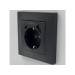 Розетка EL-BI VEGA чорний мат 1-на з заземленням + 2USB (Type C+A) ( 510-014800-334 )