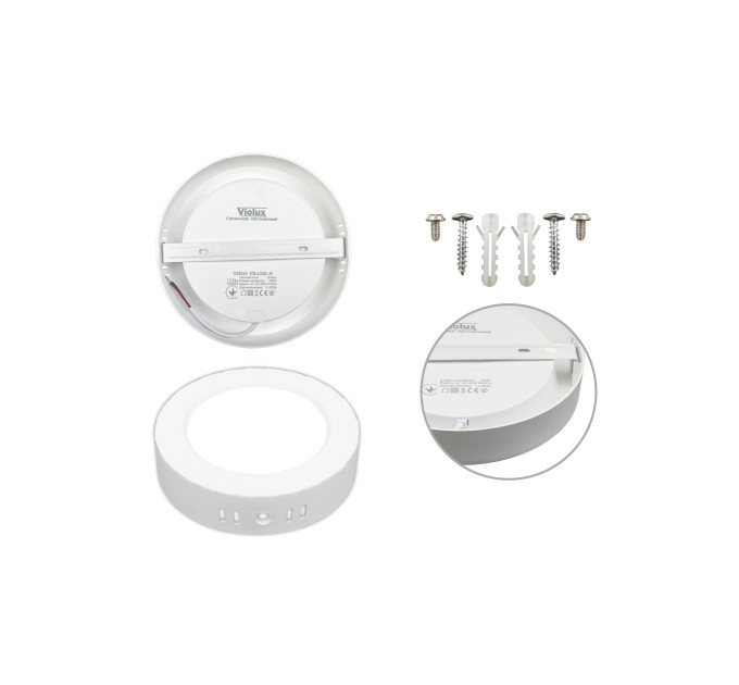 Світильник LED Violux ДББ FRAME-N 12W 5000K IP20 круг ( 330241 )