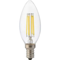 Світлодіодна лампа FILAMENT CANDLE-4 4W Е14 2700К HOROZ ELECTRIC 001-013-0004-010