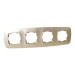 Рамка 4-на чорний-золото ELA HOROZ ELECTRIC 112-007-0014-040