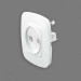 Розетка подвійна комп’ютерна біла ELA HOROZ ELECTRIC 112-007-0017-010