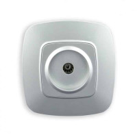 Розетка ТВ срібло ELA HOROZ ELECTRIC 112-007-0009-020