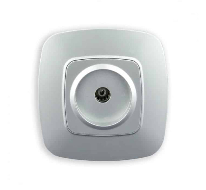 Розетка ТВ срібло ELA HOROZ ELECTRIC 112-007-0009-020