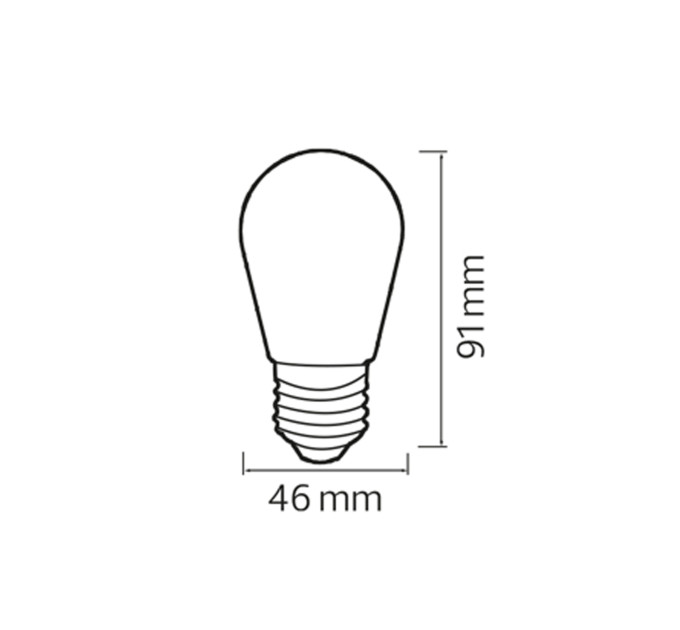 Світлодіодна лампа FANTASY 2W E27 HOROZ ELECTRIC 001-088-0002-030