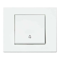Кнопка дзвінка біла GRANO OVIVO 400-010200-207
