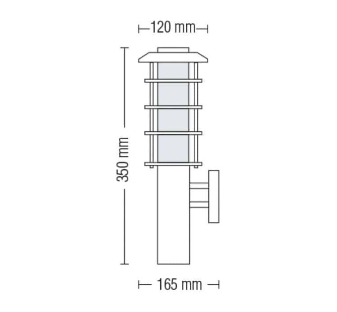 Світильник садово-парковий LADIN-2 Е27 HOROZ ELECTRIC 075-002-0002-010